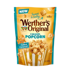 WERTHER’S ORIGINAL POP CORN CARAMEL BEURRE SALEE 140 GR