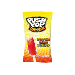 BAZOOKA PUSH POP DIPPERZ À LA FRAISE 12 GR