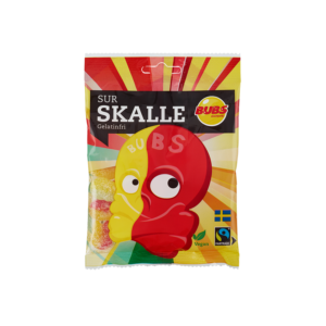 BUBS SKALLE - BONBONS SUÉDOIS ACIDULÉS 90 GR