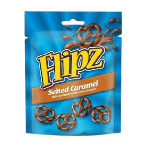 FLIPZ CARAMEL BEURRE SALÉ PRETZELS 90 GR