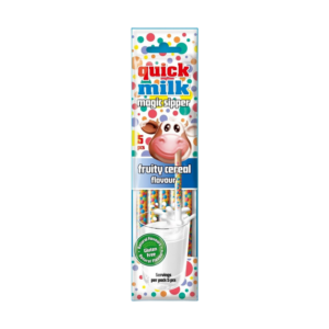 QUICK MILK PAILLE AU LAIT AUX CÉRÉALES FRUITÉES  30 GR