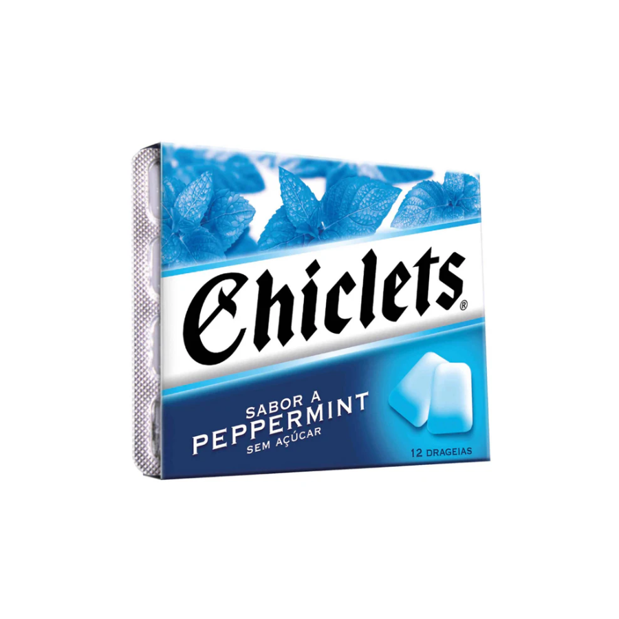 CHICLETS CHEWING-GUM À LA MENTHE POIVRÉE 16 GR