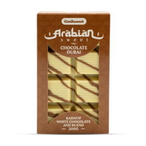 ICONIK SWEET CHOCOLAT DE DUBAÏ AU CHOCOLAT BLANC FOURRÉ À LA PISTACHE 200 GR