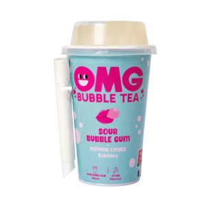 OMG BUBBLE TEA SAVEUR CHEWING-GUM ACIDULÉ & LITCHI 270 ML