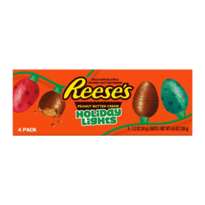 REESE'S ORNEMENTS DE NOËL AU BEURRE DE CACAHUÈTE – 4 PACK (136 GR)
