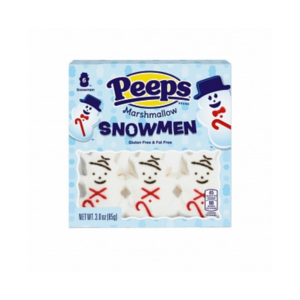 PEEPS MARSHMALLOW EN FORME DE BONHOMMES DE NEIGE – PACK DE 6 (43 GR)