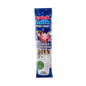 QUICK MILK PAILLE AU LAIT SAVEUR CHOCOLATE ET BANANE 30  GR