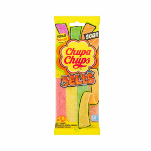 CHUPA CHUPS BANDES ACIDULÉES AUX FRUITS ASSORTIS 90 GR